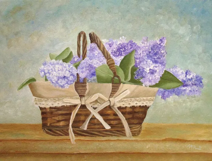 Basket Of Lilacs