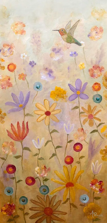 Close To Heaven, original landscape oil painting by Angeles M Pomata