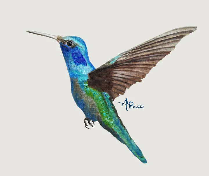 Flying Hummingbird I