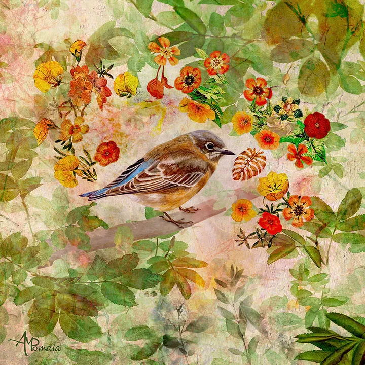Lush Spring Bluebird