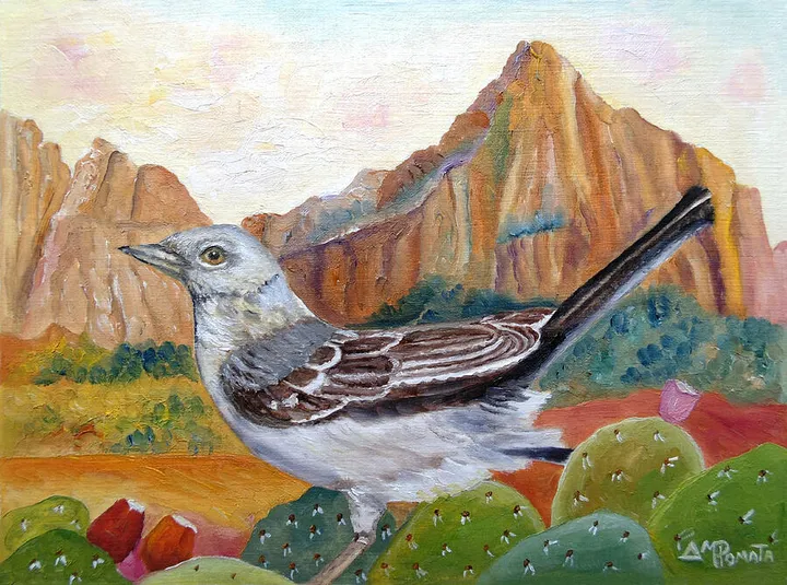 Mockingbird in the Desert