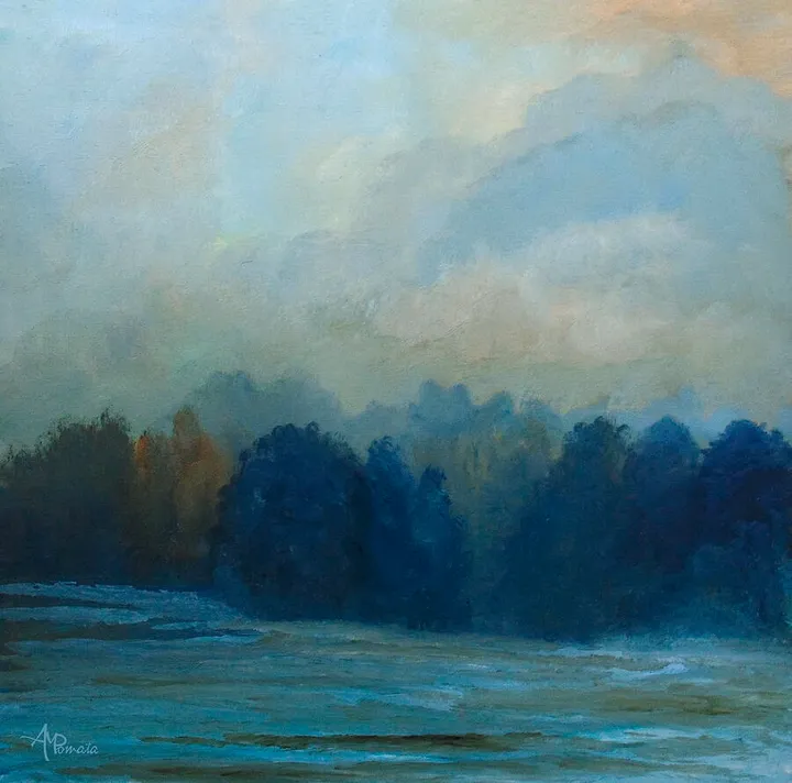 Night Fading In The Woods