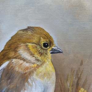 American Goldfinch In The Fall Light: Detail 1