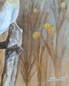 American Goldfinch In The Fall Light: Signature