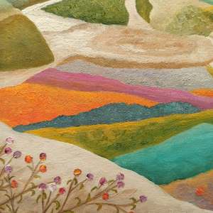 Flowers Sprouting In The Rocky Valley: Detail 1