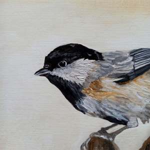 Pale Gold Chickadee: Detail 1